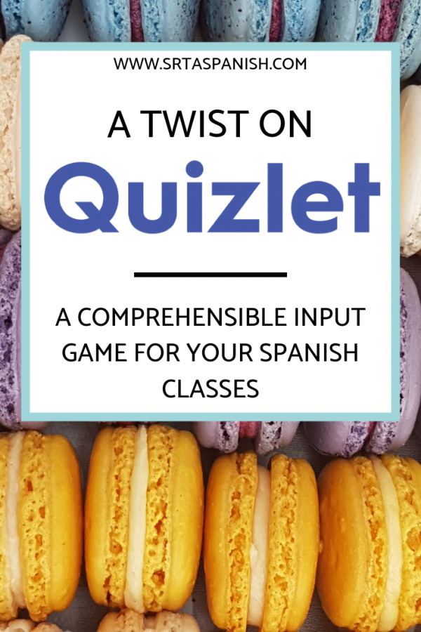 Circumlocution Game Scaffolding "Head's Up" with Quizlet Srta Spanish