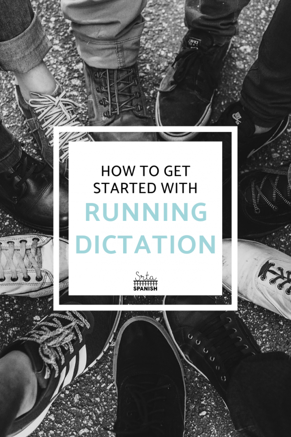 Running Dictation in Spanish Class Activity Srta Spanish