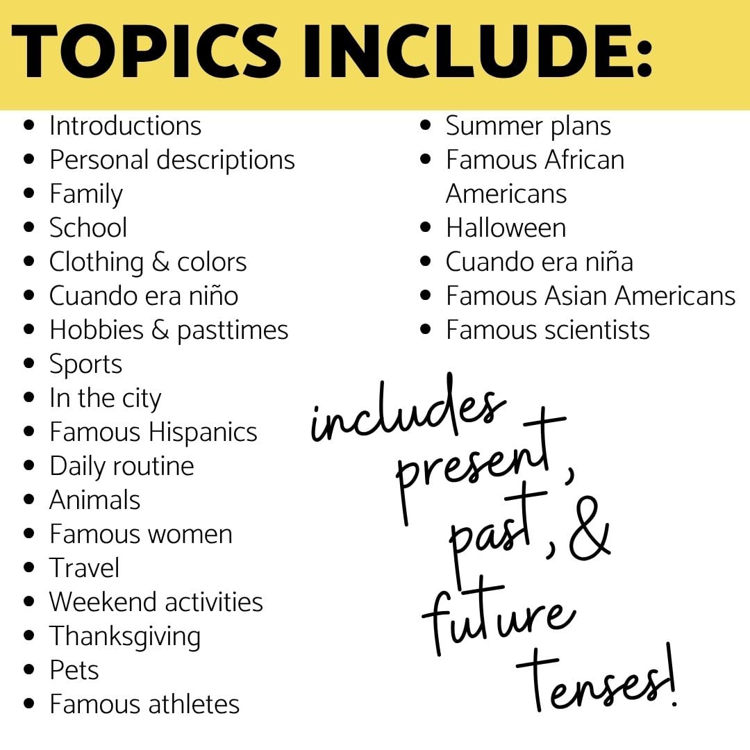 Spanish Reading Comprehension Passages Worksheets and Activities - Image 7