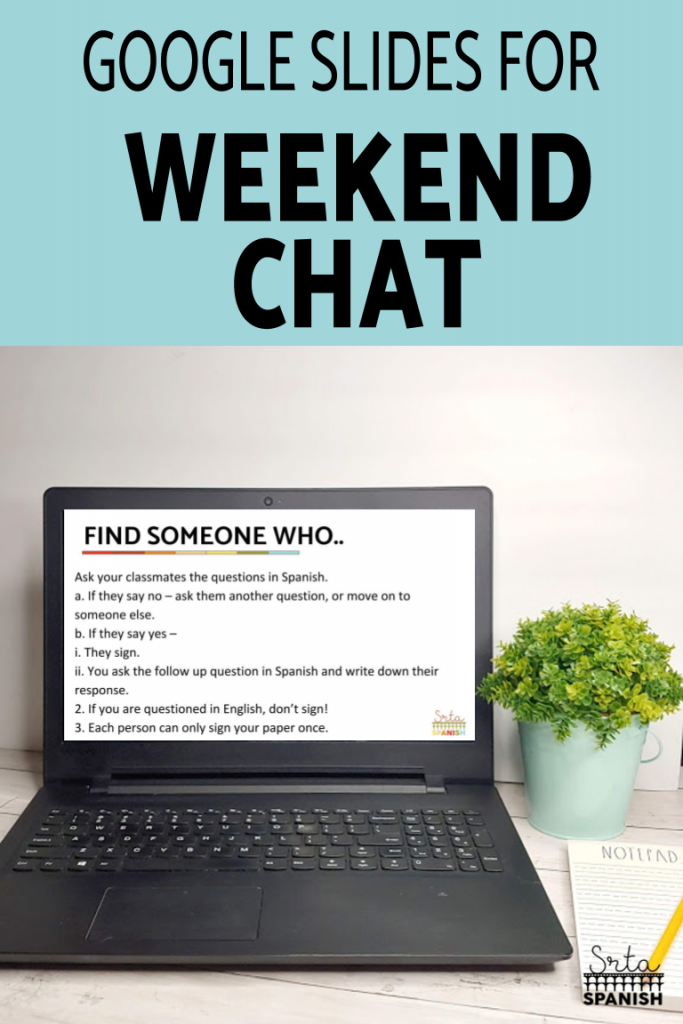 7 Ways To Weekend Chat - Srta Spanish