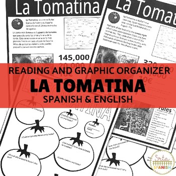 Cultural Reading Activity La Tomatina with Google Slides Option