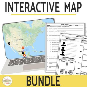 Spanish Holidays Interactive Map Activity BUNDLE