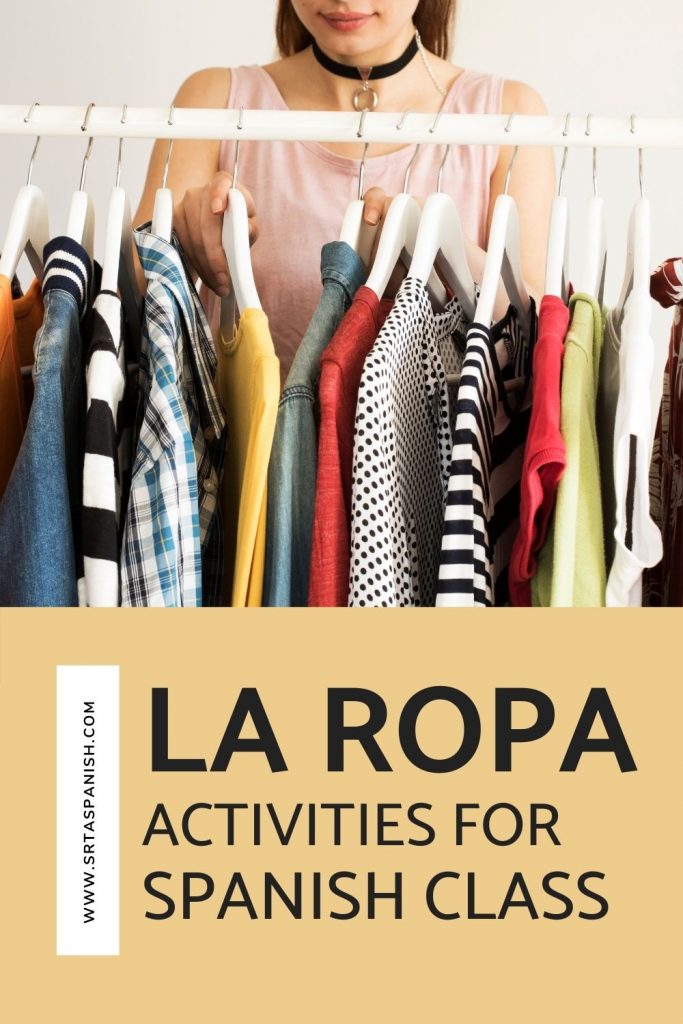 Clothing Vocabulary Activities & Games Unit in Spanish (La ropa)