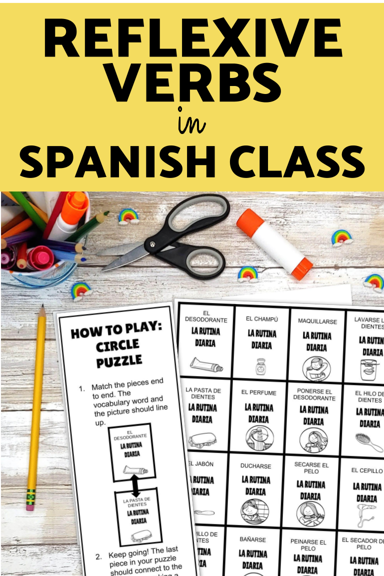 Spanish Reflexive Verbs Activities