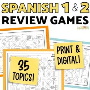 Spanish Maze Practice Activities BUNDLE for Spanish Class