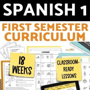 Beginning Spanish 1 Lesson Plans Back to First Day of School Curriculum Lessons