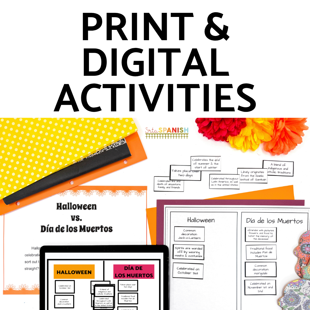 Día de los Muertos Spanish Day of the Dead Worksheets Reading Craft & Lessons - Image 3