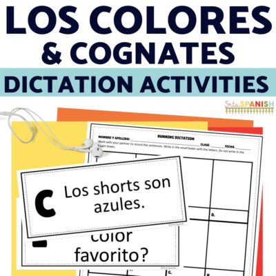 Running Dictation in Spanish Class Activity - Srta Spanish