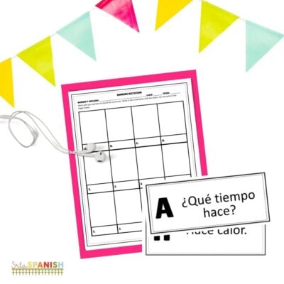 Fun Spanish Weather Vocabulary Worksheets for El Tiempo - Srta Spanish
