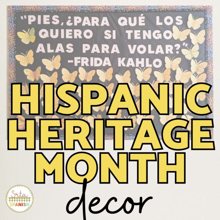 Free Hispanic Heritage Month Bulletin Board Printable - Srta Spanish