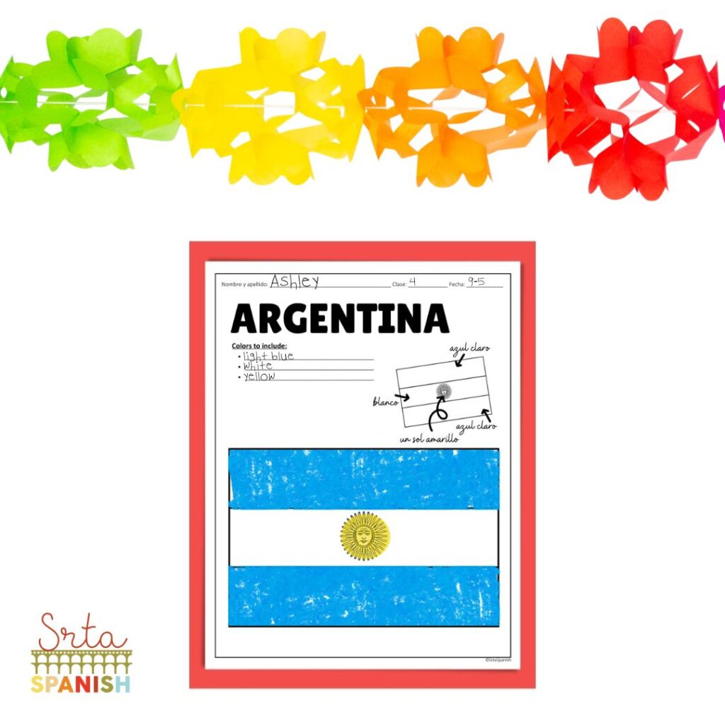 Hispanic Heritage Month Printable Flag Coloring Pages Srta Spanish