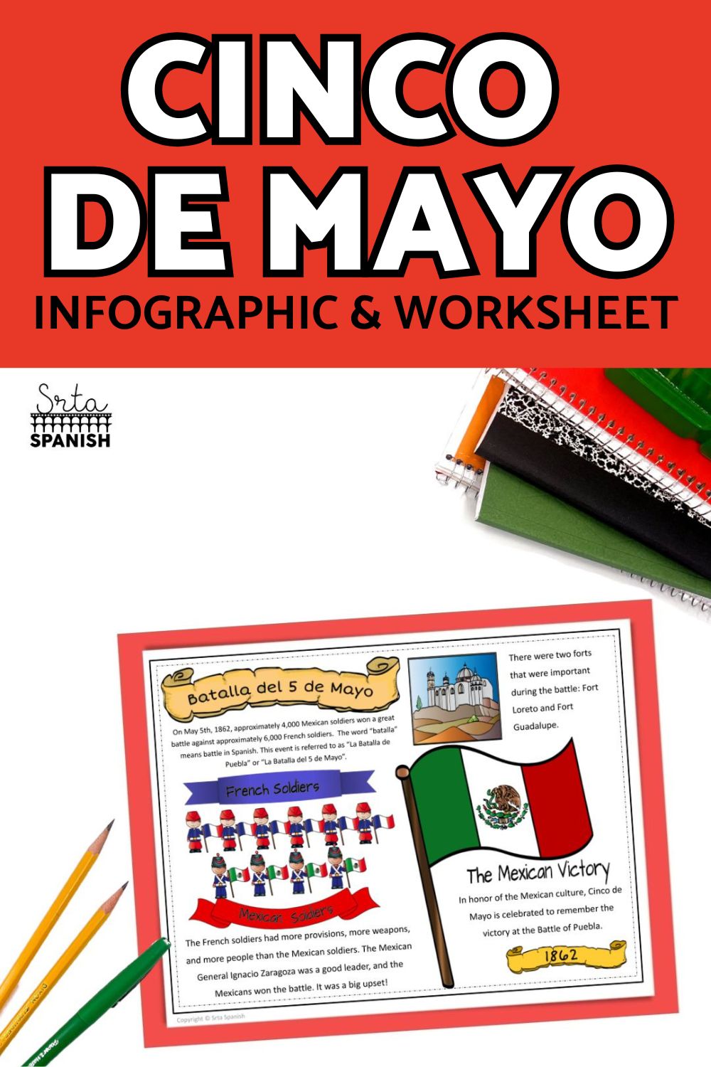 Cinco de Mayo Worksheet Printables for Spanish Class - Srta Spanish