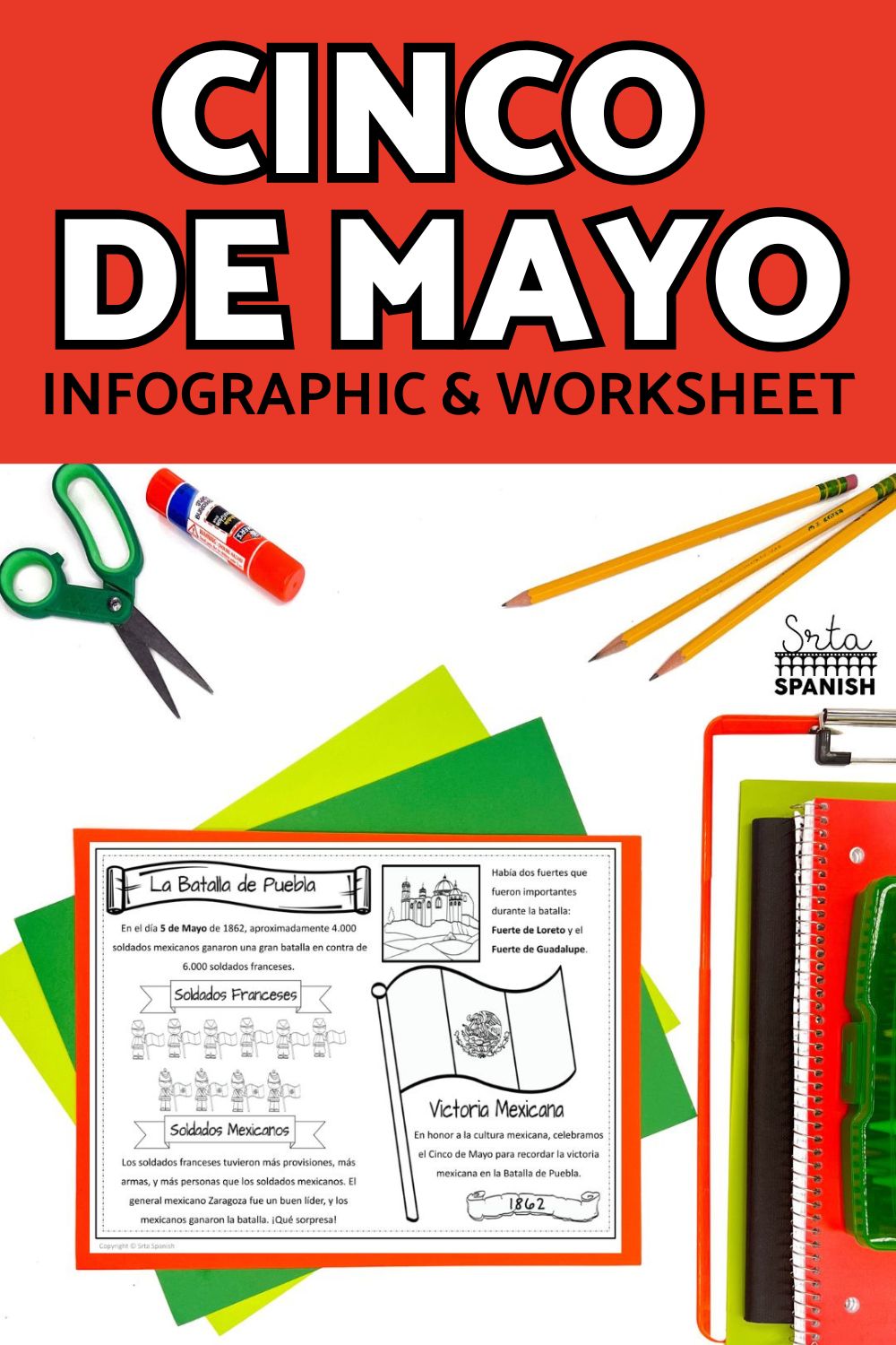 Cinco de Mayo Worksheet Printables for Spanish Class - Srta Spanish