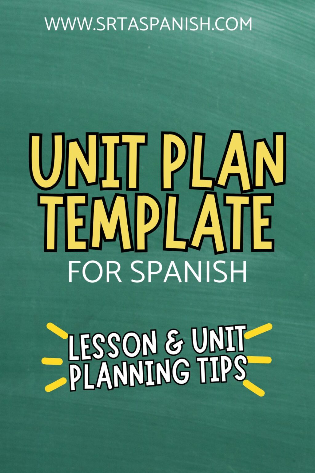 Unit Plan Template for Secondary Teachers - Free Downloads! - Srta Spanish