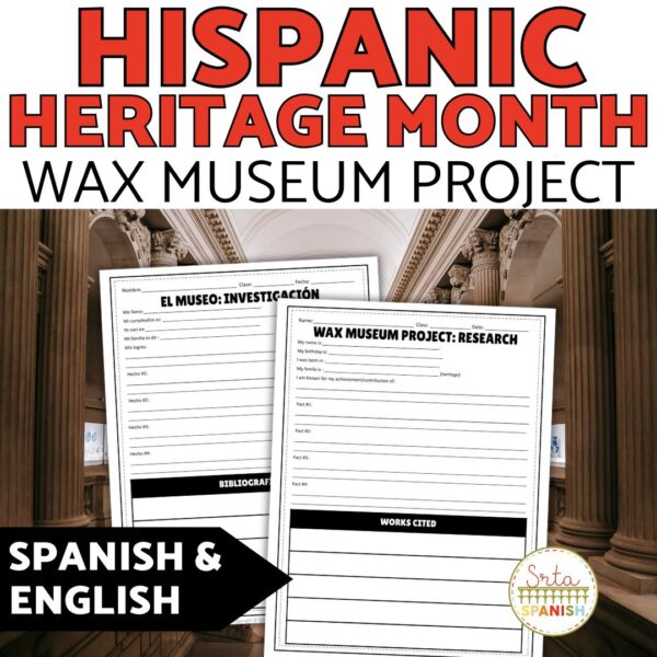 How to do a Living Wax Museum Project in your Classroom - Srta Spanish
