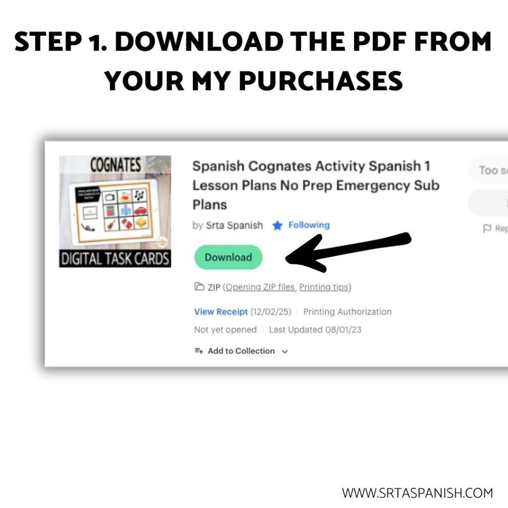 How do you redeem Boom Cards purchased on TPT? - Srta Spanish