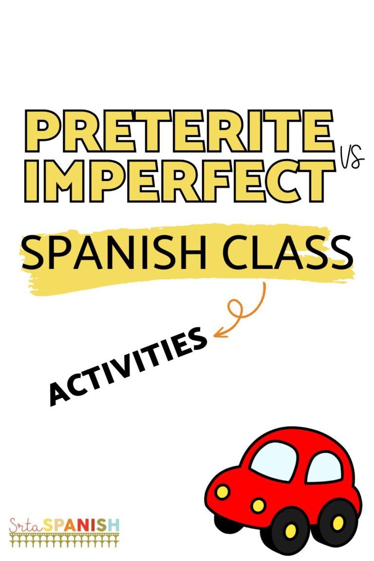 Preterite And Imperfect Spanish Practice Activity Srta Spanish Preterite And Imperfect Spanish Practice Activity Srta Spanish