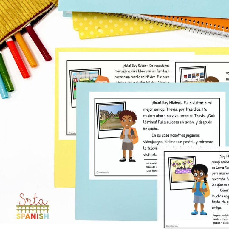 Mis Vacaciones Spanish Preterite Reading Comprehension Passages - Srta ...