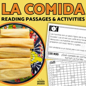 La Comida Food Around the World Learning Spanish Fun Activity Hunt Worksheets