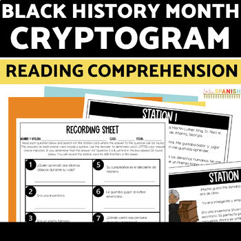 El Mes de la Historia Afroamericana Black History Month Spanish Reading Passages