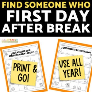 Back to School Get to Know You Human Bingo Activities Find Someone Who Games