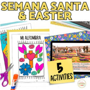 La Semana Santa y Actividades de Pascua Easter Activities in Spanish Coloring