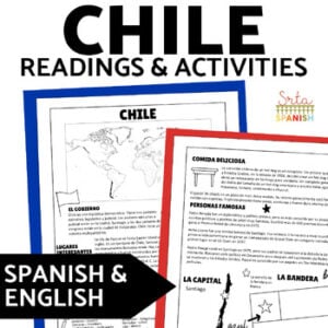 Chile English & Spanish Reading Passages 10th 11th 12th Grade Spanish Culture