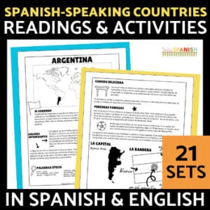 Spanish Speaking Countries Flags Map Países Hispanohablantes Spanish Worksheets