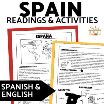 Spain España Spanish & English Readings Comprehension Spanish Culture Activities