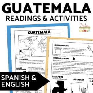 Guatemala English & Spanish Reading 10th 11th 12th Grade Spanish Culture
