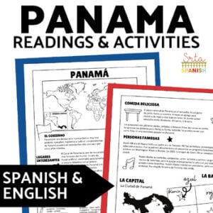 Panama Spanish & English Reading Comprehension Questions Activities Sub Plan