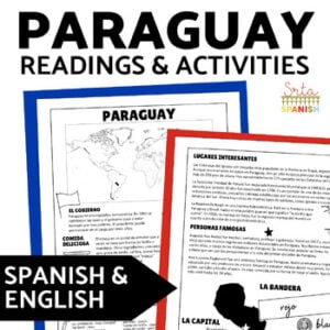 Paraguay English & Spanish Reading Passages 10th 11th 12th Grade Spanish Culture