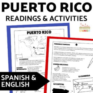 Puerto Rico Emergency Sub Plans High School Comprehension Worksheets Spanish