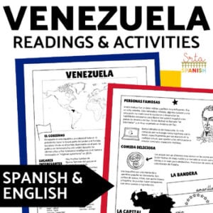 Venezuela English Spanish Reading Passages 10th 11th 12th Grade Spanish Culture