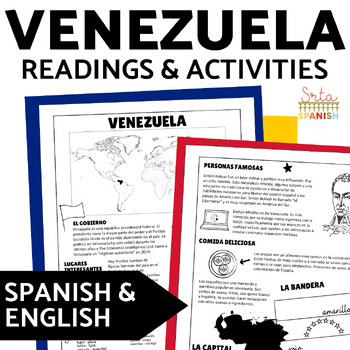 Venezuela English Spanish Reading Passages 10th 11th 12th Grade Spanish Culture
