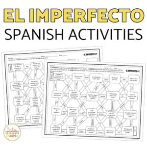 El Imperfecto Imperfect Tense Spanish Activities for Spanish 2 Spanish 3 Review