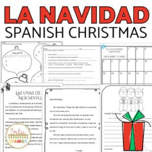 Christmas Spanish Word Search Coloring Sheets Pages La Navidad Clase de Español