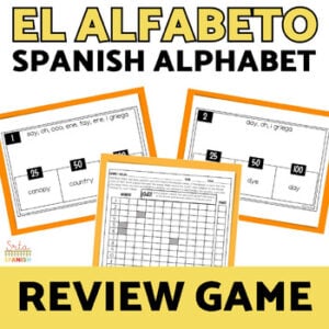El Alfabeto en Español Spanish Alphabet Handouts Sheet Classroom Scavenger Hunt