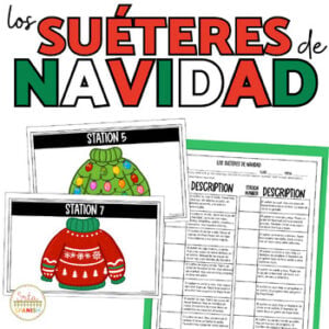 Feliz Navidad Ugly Christmas Sweater Coloring Pages Bulletin Board & Readings