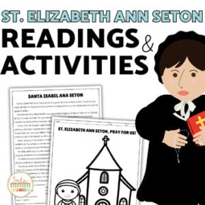 St. Elizabeth Regreso a la escuela First Day of School Religion Reading & Craft