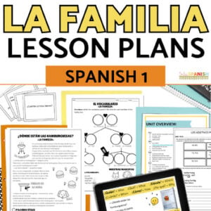 Mi Familia My Family Members Worksheets in Spanish La Familia Tree Activity