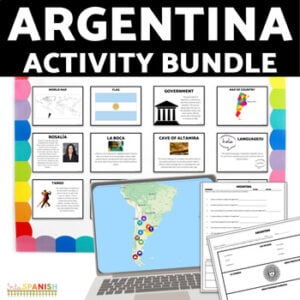Argentina Readings & Virtual Field Trip 11th 12th Grade Spanish 2 3 Lesson Plans