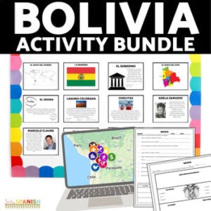 Bolivia Readings & Virtual Field Trip 11th 12th Grade Spanish 2 3 Lesson Plans