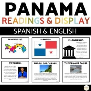 Panama Gallery Walk Readings & Classroom Display Spanish & English