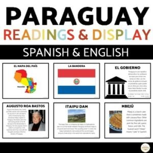 Paraguay English & Spanish Reading Passages 10th 11th 12th Grade Spanish Culture
