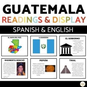 Guatemala Gallery Walk English & Spanish Reading Passagess & Bulletin Board