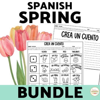 Actividades de Primavera Spring Break en Español Bulletin Board Spanish Craft