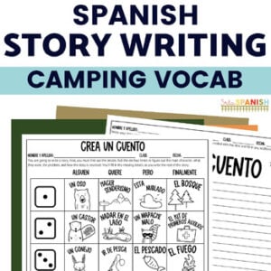 End of the Year Activities Spanish Roll a Story Fun Activities for Spanish 3-AP