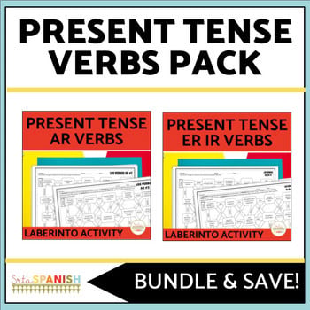 Spanish Present Tense Regular Verbs Worksheets El presente ar er ir Verbs
