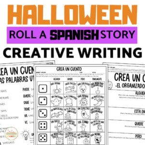 Actividades de Halloween en Español Roll a Story Halloween Activities in Spanish